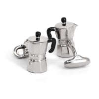 Moca Cufflinks in Silver Rodium Plated