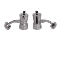 Moca Cufflinks in Silver Rodium Plated