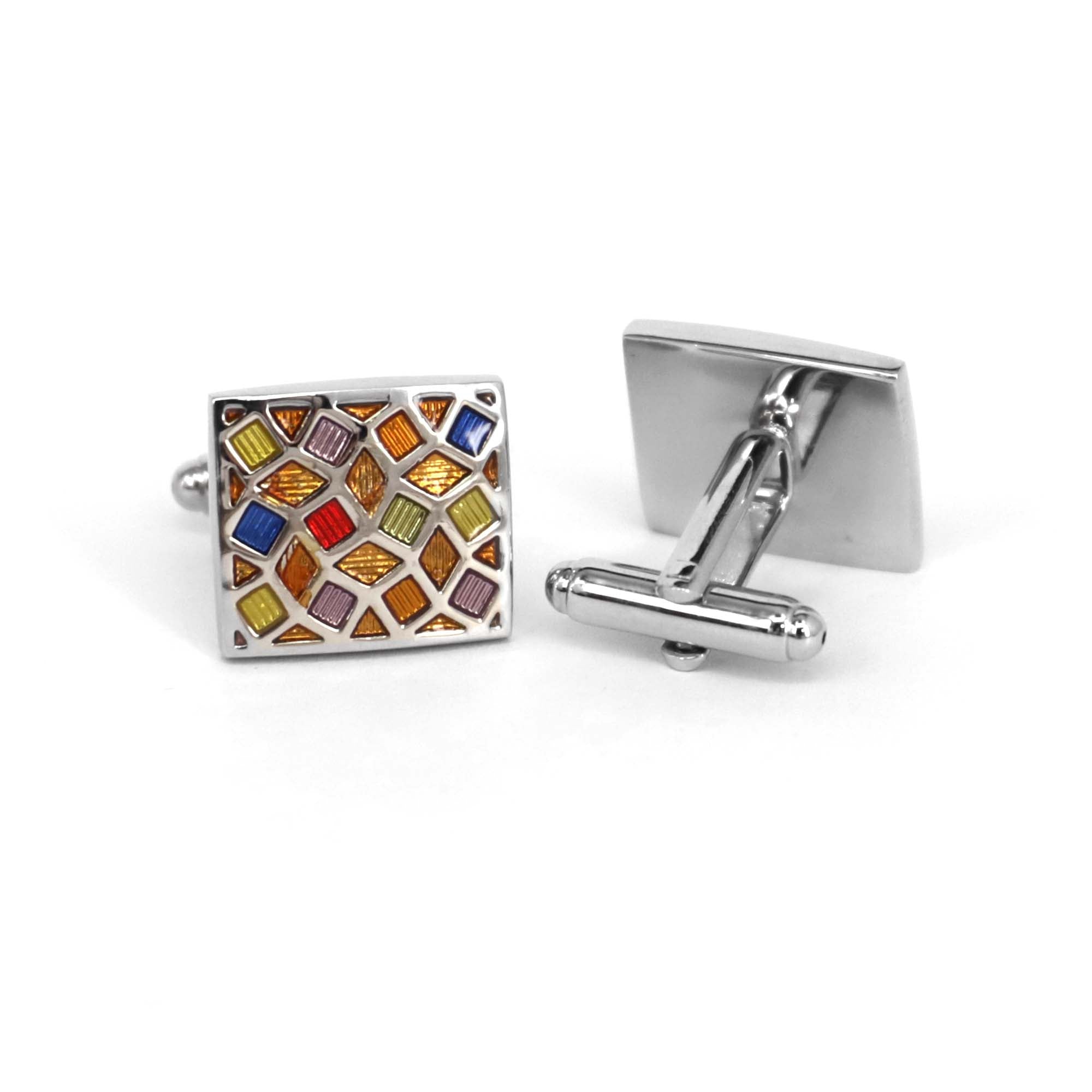Multi Color square Cufflinks