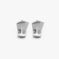 Playing Card Cufflinks in Palladium Plated
