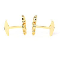 MarZthomson Fleur-de-lis Gold Cufflinks (Online Exclusive)