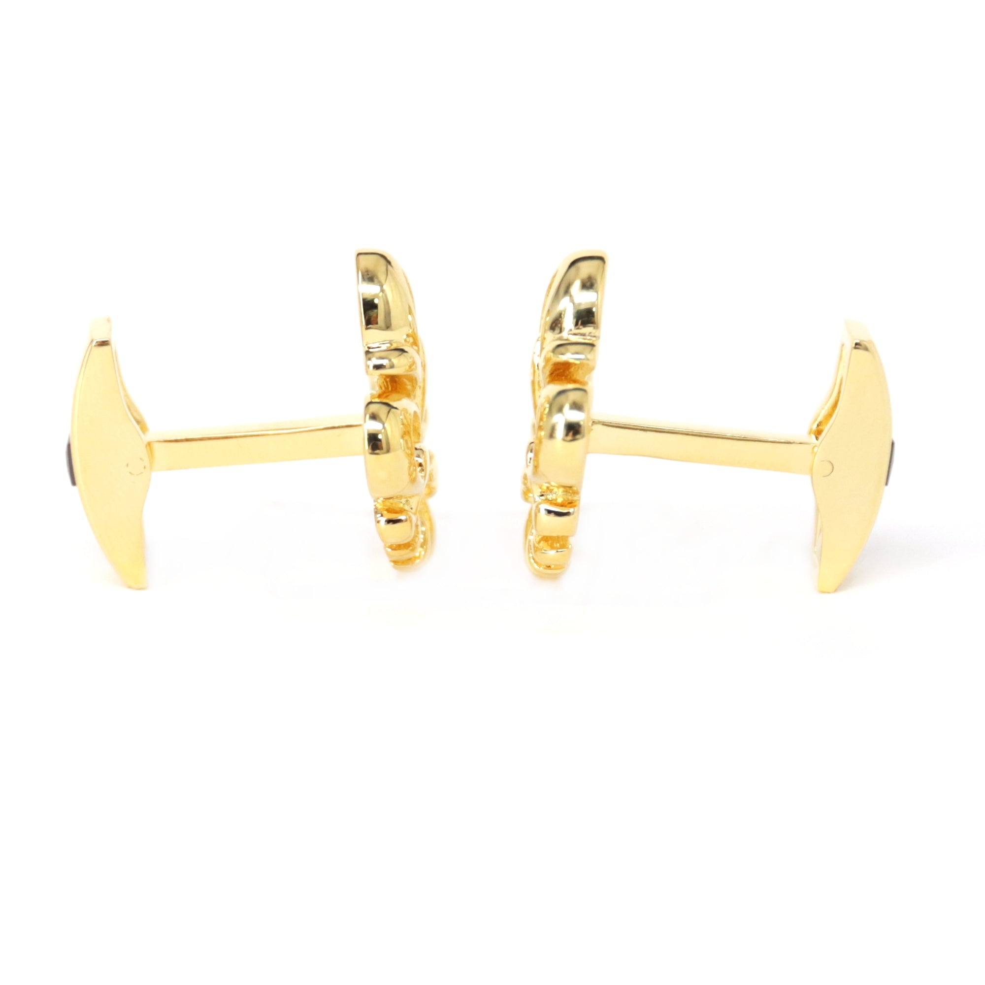 MarZthomson Fleur-de-lis Gold Cufflinks (Online Exclusive)