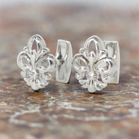 MarZthomson Fleur-de-lis Silver Cufflinks (Online Exclusive)