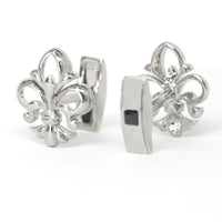 MarZthomson Fleur-de-lis Silver Cufflinks (Online Exclusive)