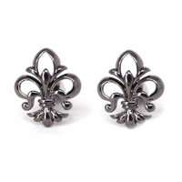 MarZthomson Fleur-de-lis  Gunmetal Cufflinks (Online Exclusive)