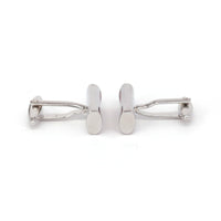 MarZthomson  Rectangle Cufflinks with Pastel Pink Diamond Shape Details (Online Exclusive)