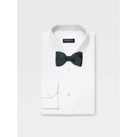 ZEGNA Silk Self Dark Blue Bow Ties
