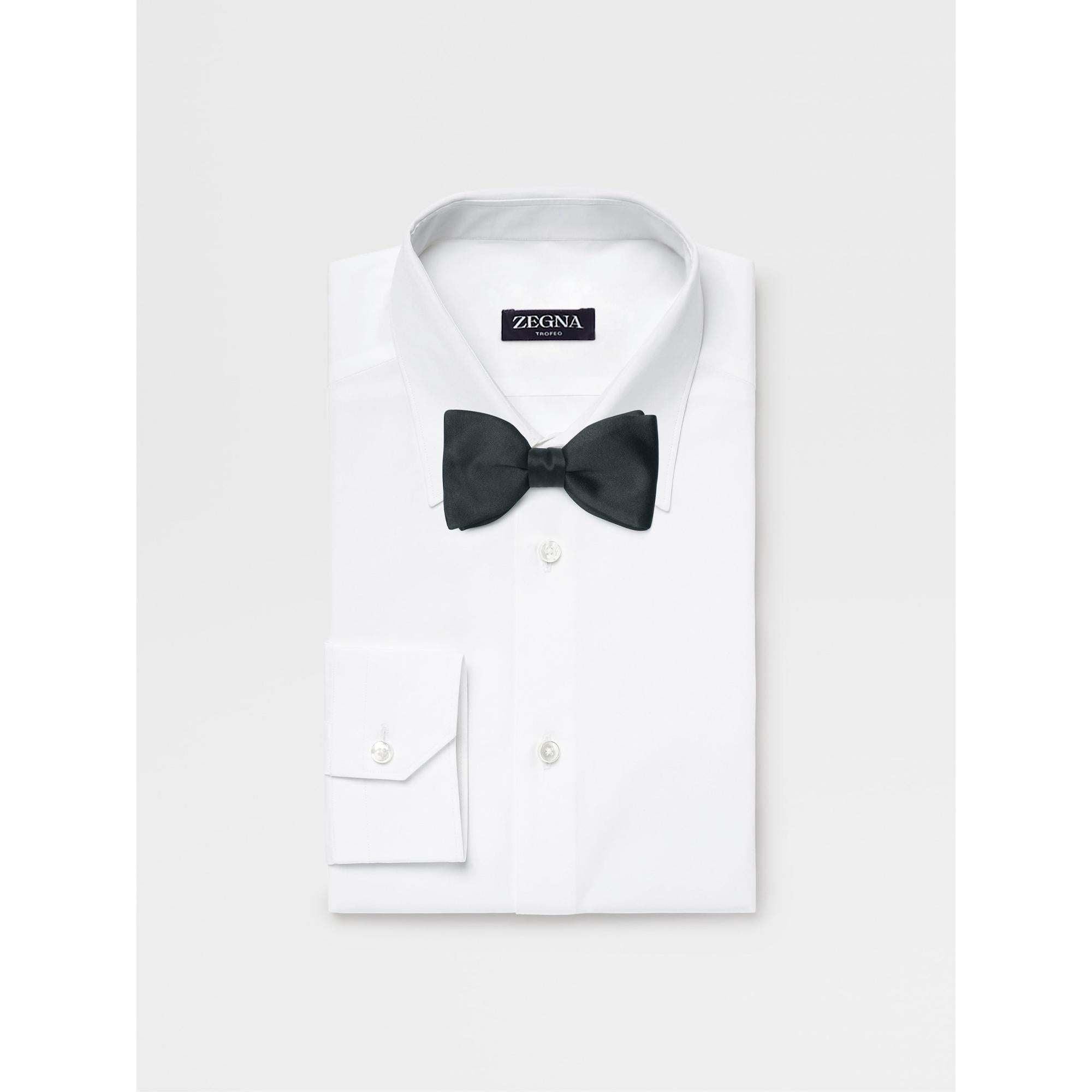 ZEGNA Silk Self Dark Blue Bow Ties