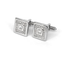 Square Crystal Cufflinks