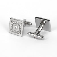 Square Crystal Cufflinks