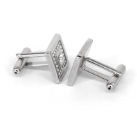 Square Crystal Cufflinks