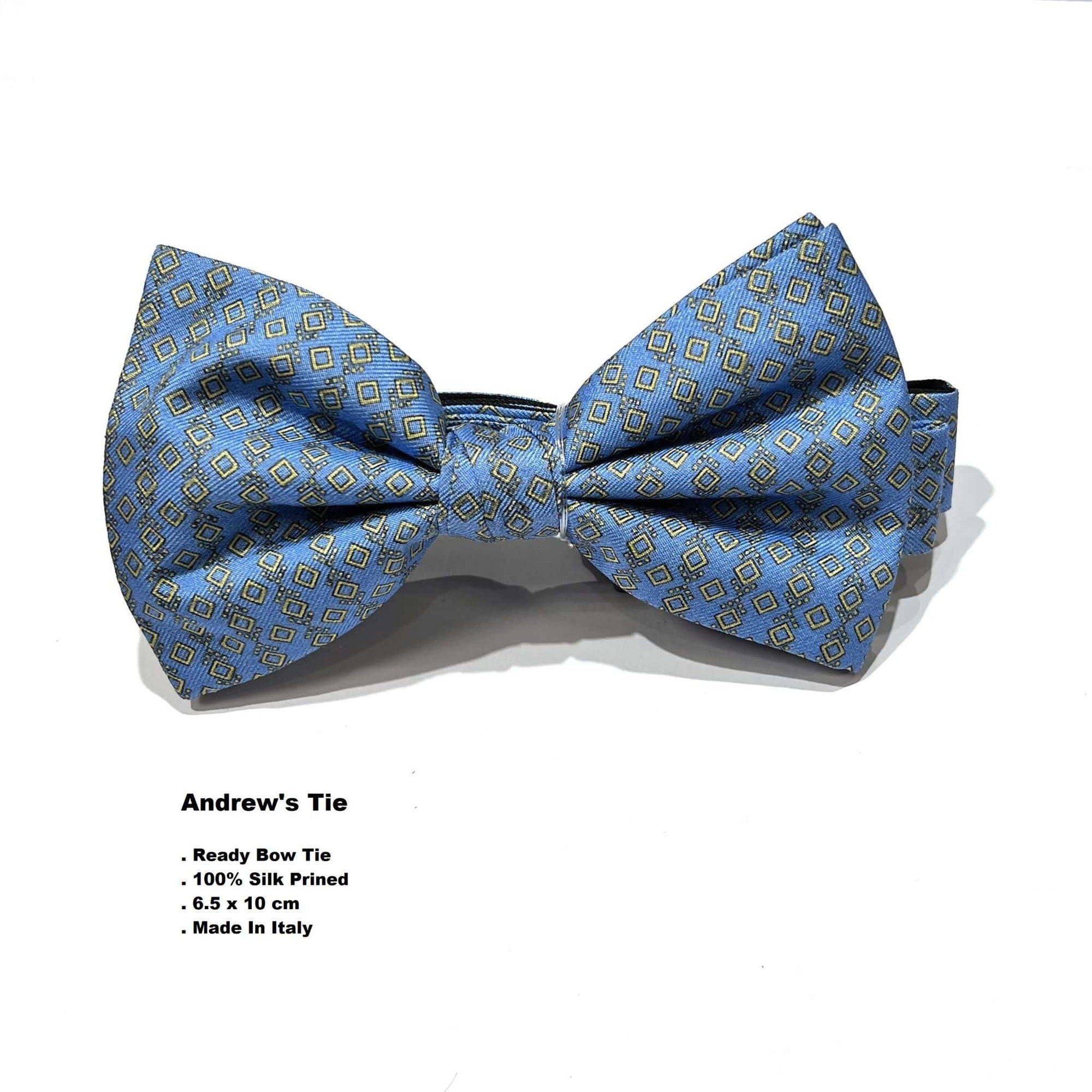 Andrew's Ties Printed Silk Bow Tie