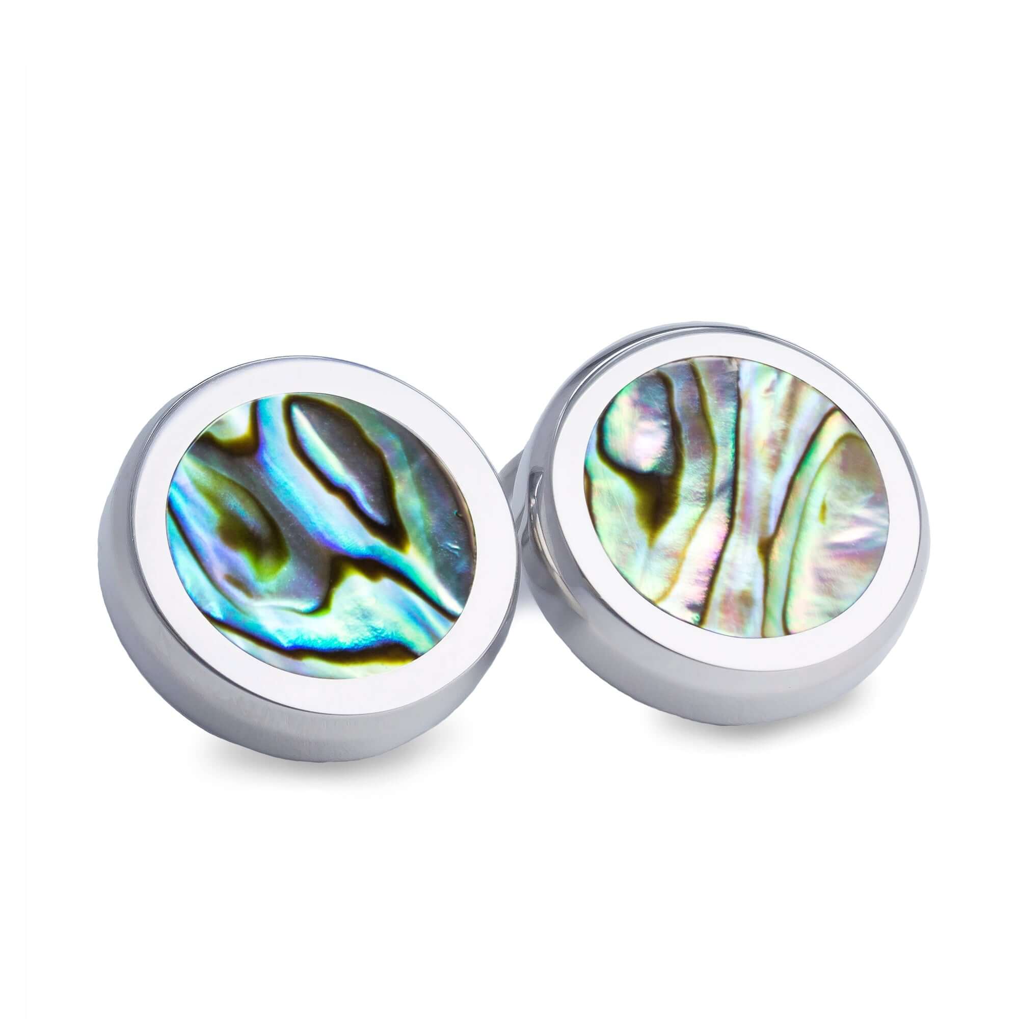 Aurum MOP Button Covers-Abalone-Cufflinks.com.sg