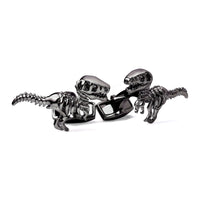 Azthom Dinosaur Bone in Gunmetal Cufflinks-Cufflinks.com.sg