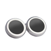 Classic Round Black Button Covers-Button Covers-A.Azthom-Cufflinks.com.sg