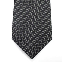 Black with White Circle Pattern Silk Tie-Cufflinks.com.sg | Neckties.com.sg