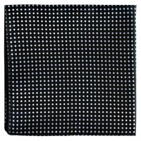 Bow Tie shaped Lapel Pin and Pocket Square Set in Black with White Polka Dot-Cufflinks.com.sg | Neckties.com.sg