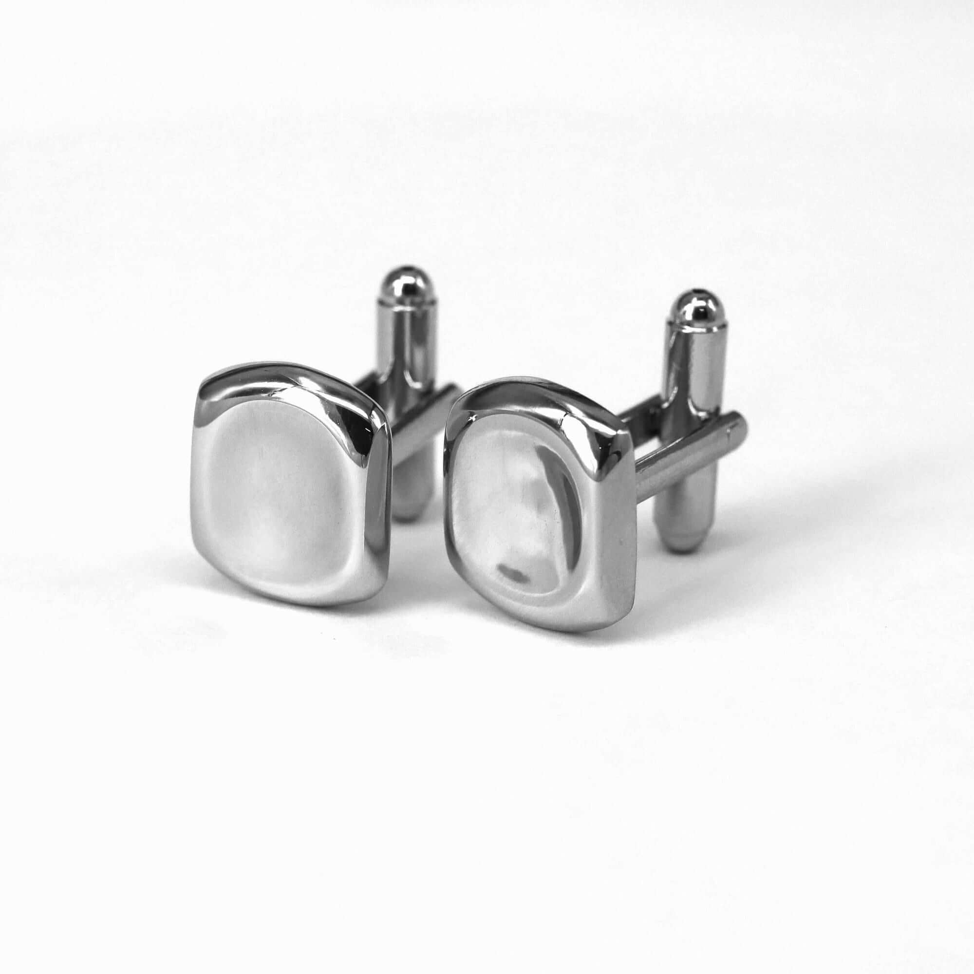 Caved in Square Cufflinks-Cufflinks.com.sg