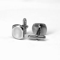 Caved in Square Cufflinks-Cufflinks.com.sg