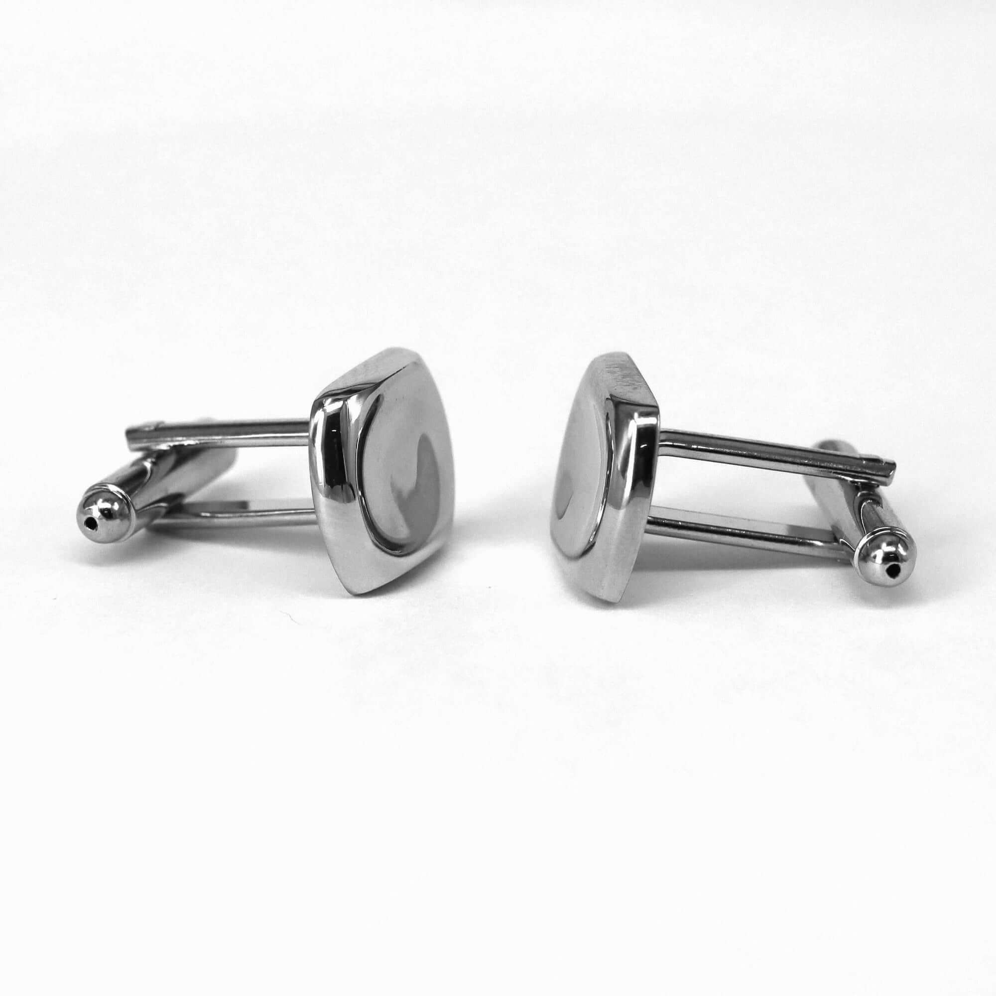 Caved in Square Cufflinks-Cufflinks.com.sg