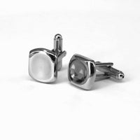 Caved in Square Cufflinks-Cufflinks.com.sg
