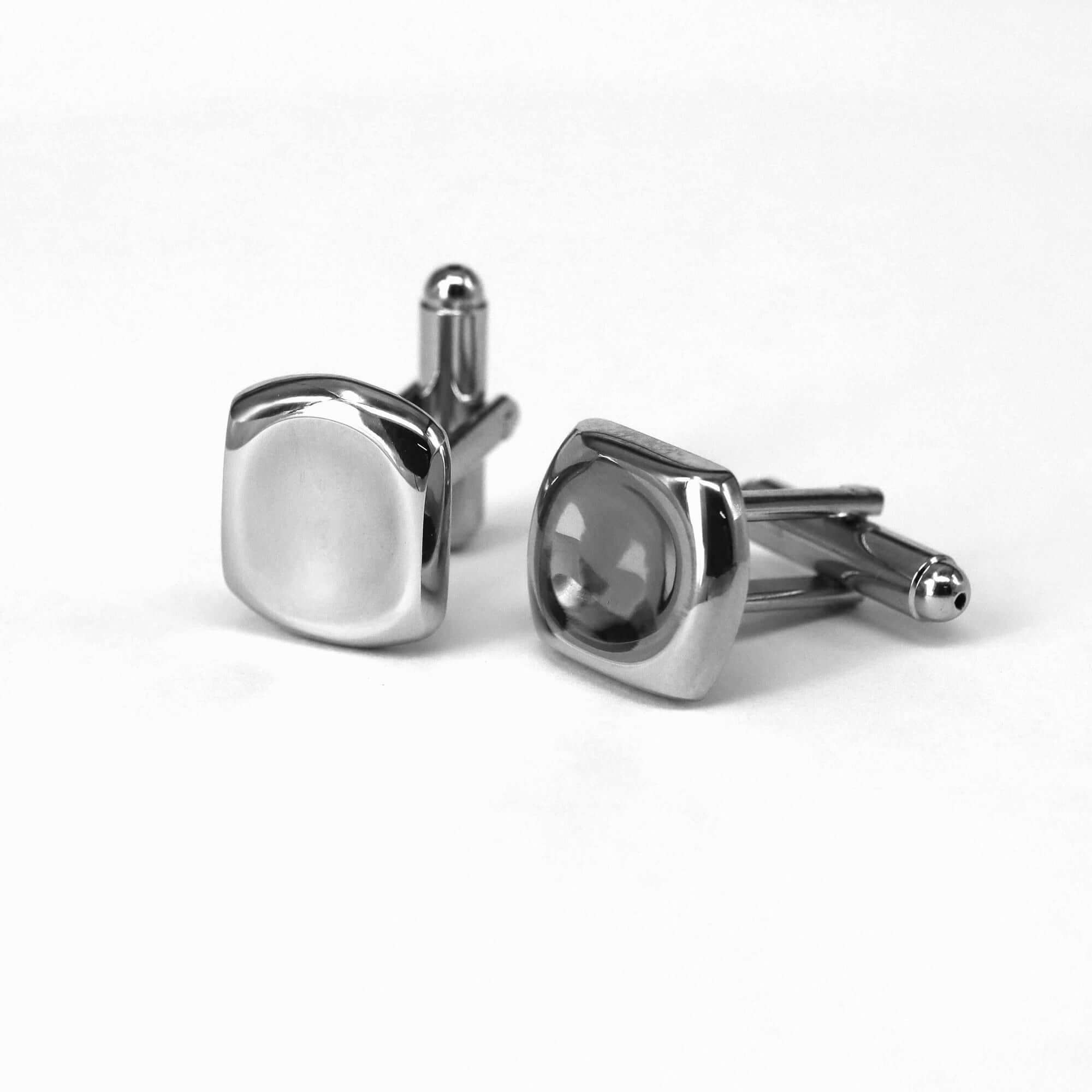 Caved in Square Cufflinks-Cufflinks.com.sg