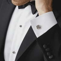 Celtic Knot stud set in sterling silver-Studs Set-Tateossian-Cufflinks.com.sg