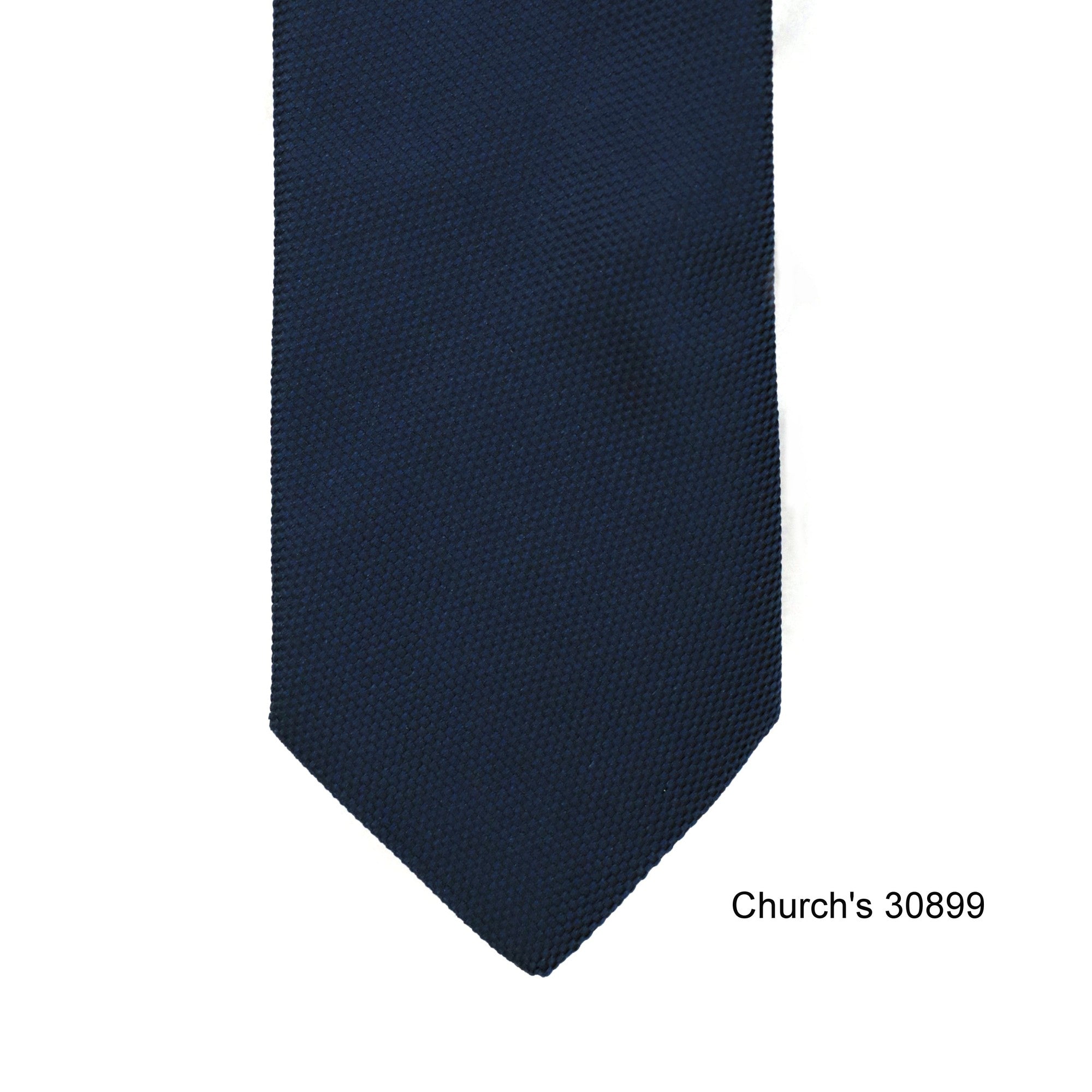 Church's woven Solid Yale blue ties-Neckties-Church's-Cufflinks.com.sg