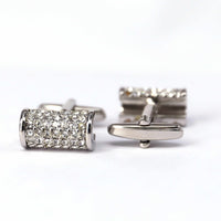 Clear Crystals Cufflinks-Cufflinks.com.sg