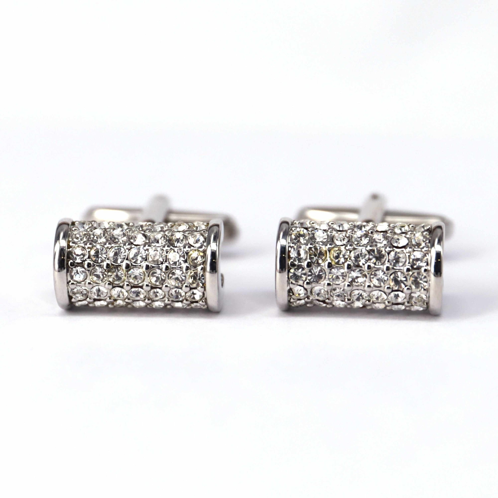 Clear Crystals Cufflinks-Cufflinks.com.sg