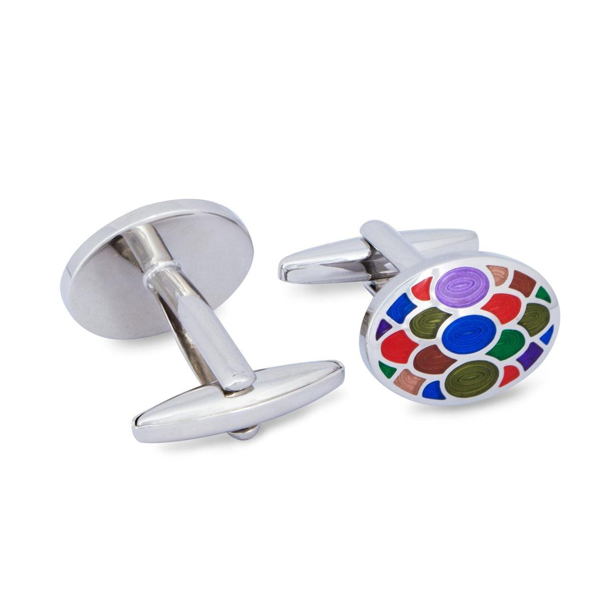 Colourful Pop Cufflinks-Cufflinks.com.sg