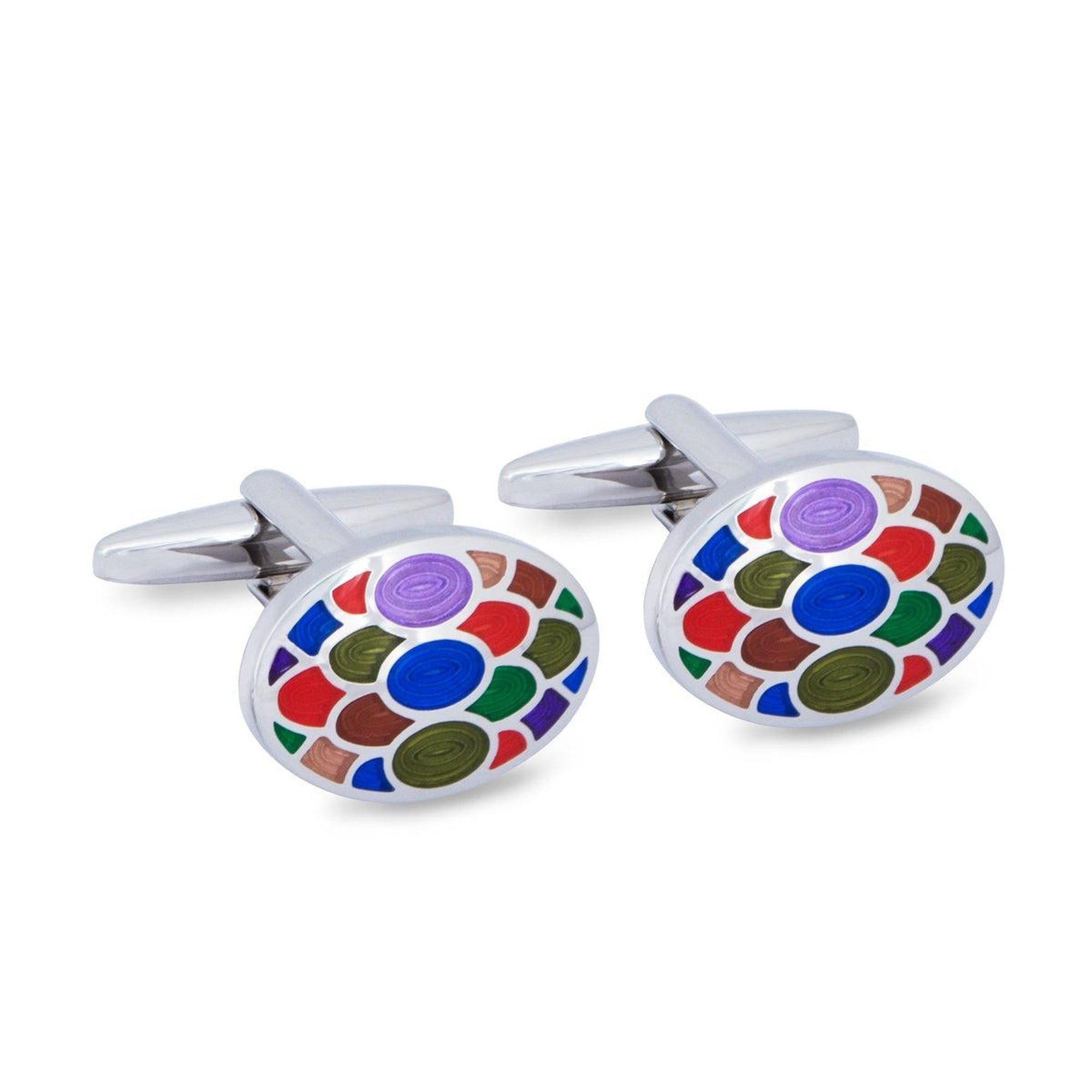 Colourful Pop Cufflinks-Cufflinks.com.sg