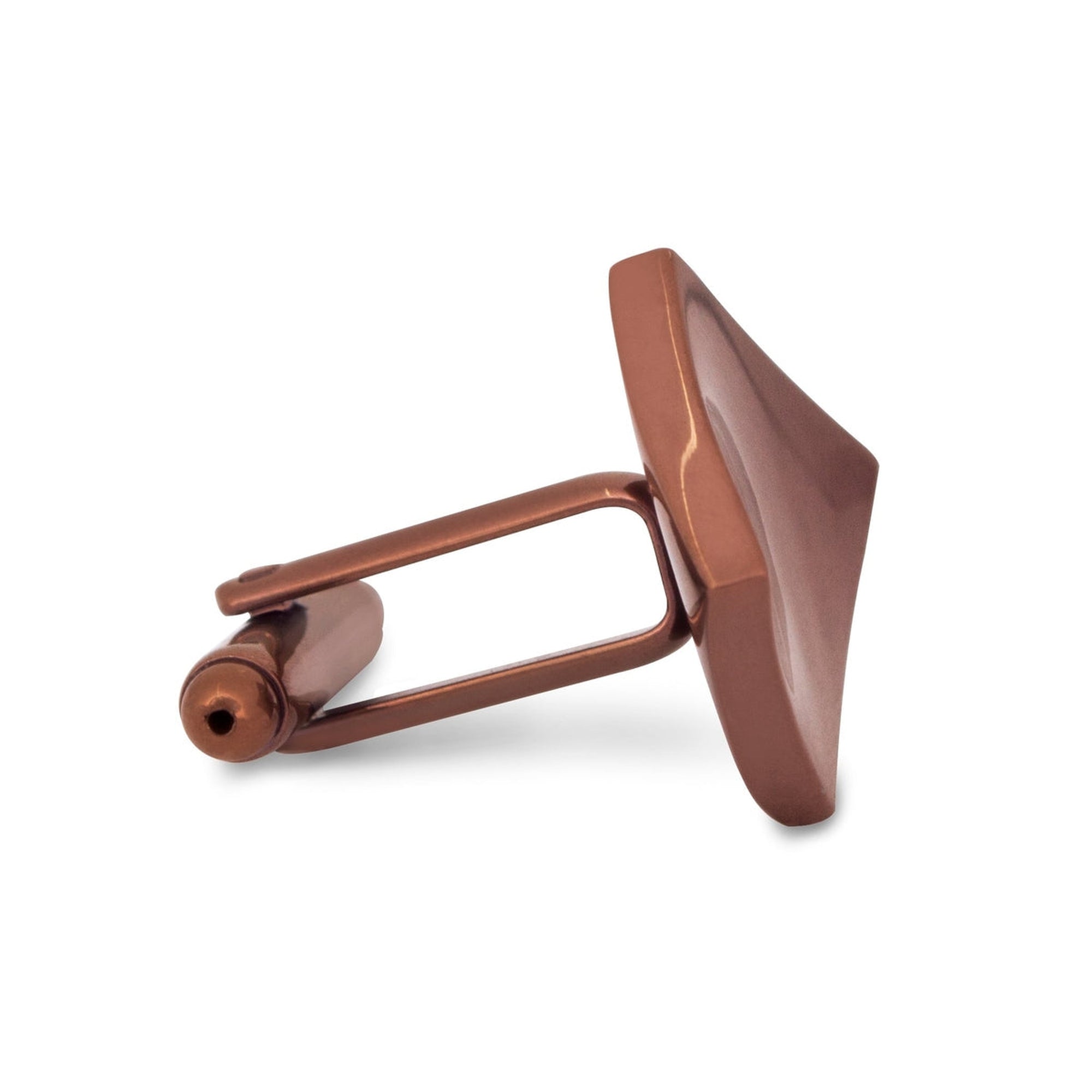 Concave Square Cufflinks in Copper-Cufflinks.com.sg