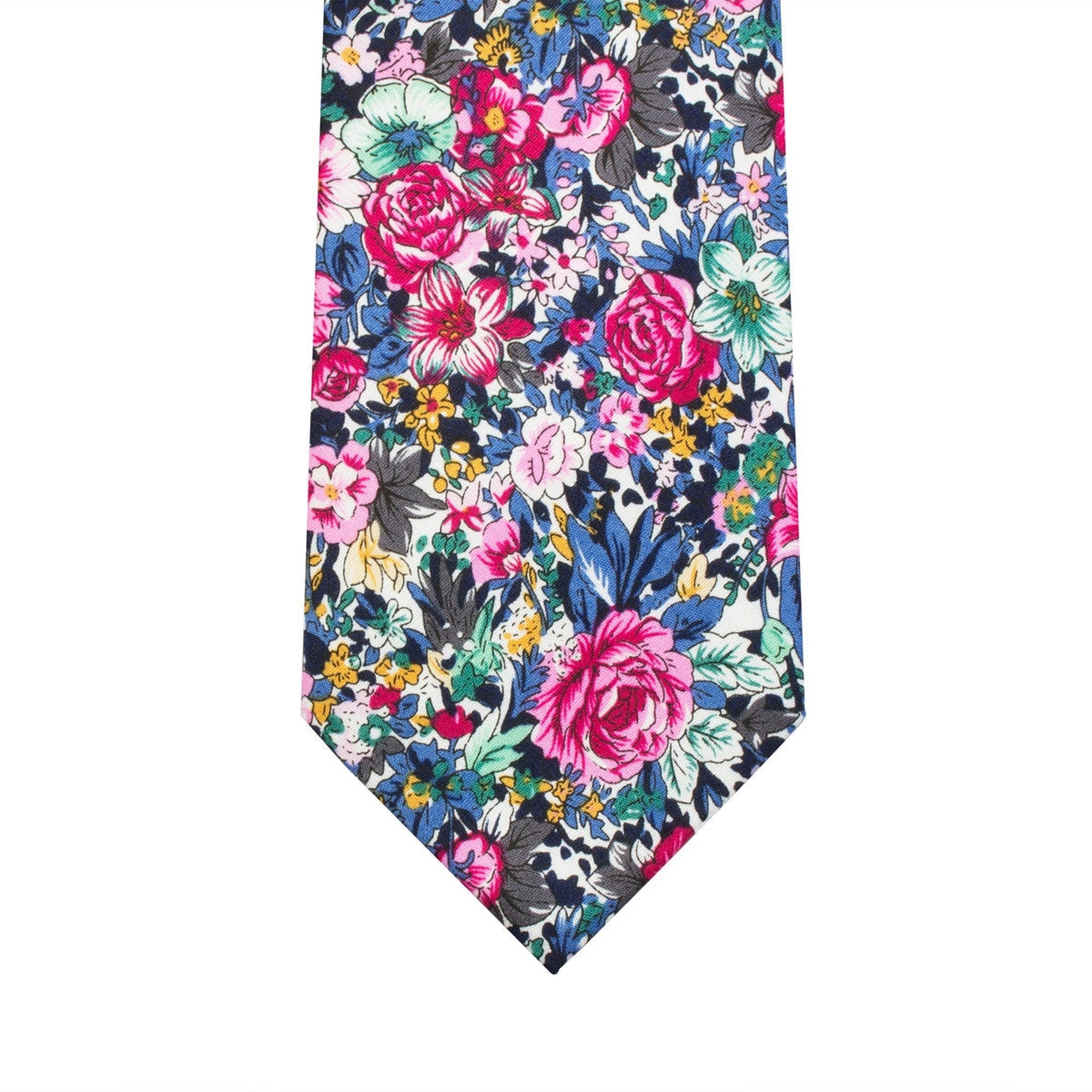 Cotton Floral Tie-Cufflinks.com.sg | Neckties.com.sg