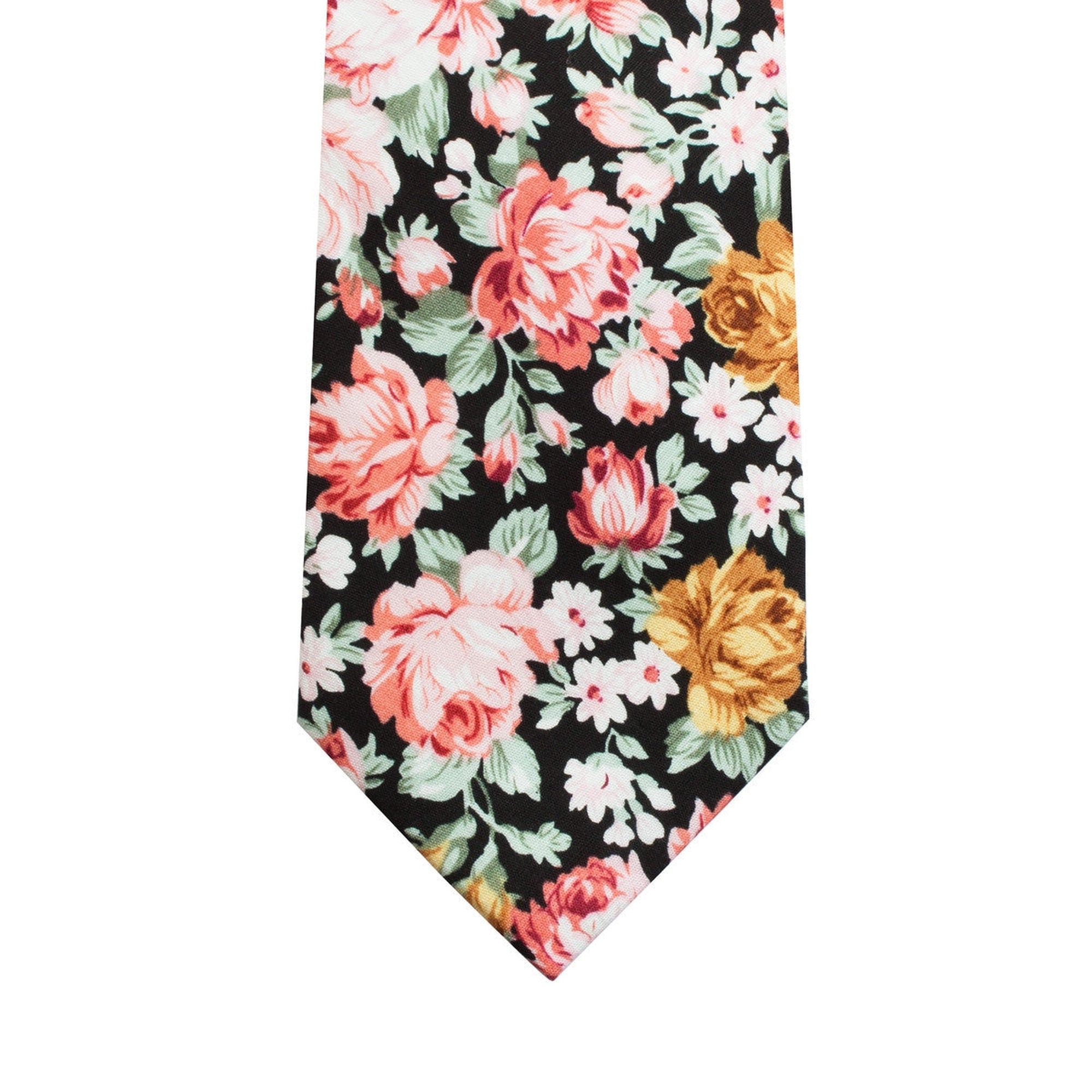Cotton Floral Tie-Cufflinks.com.sg | Neckties.com.sg