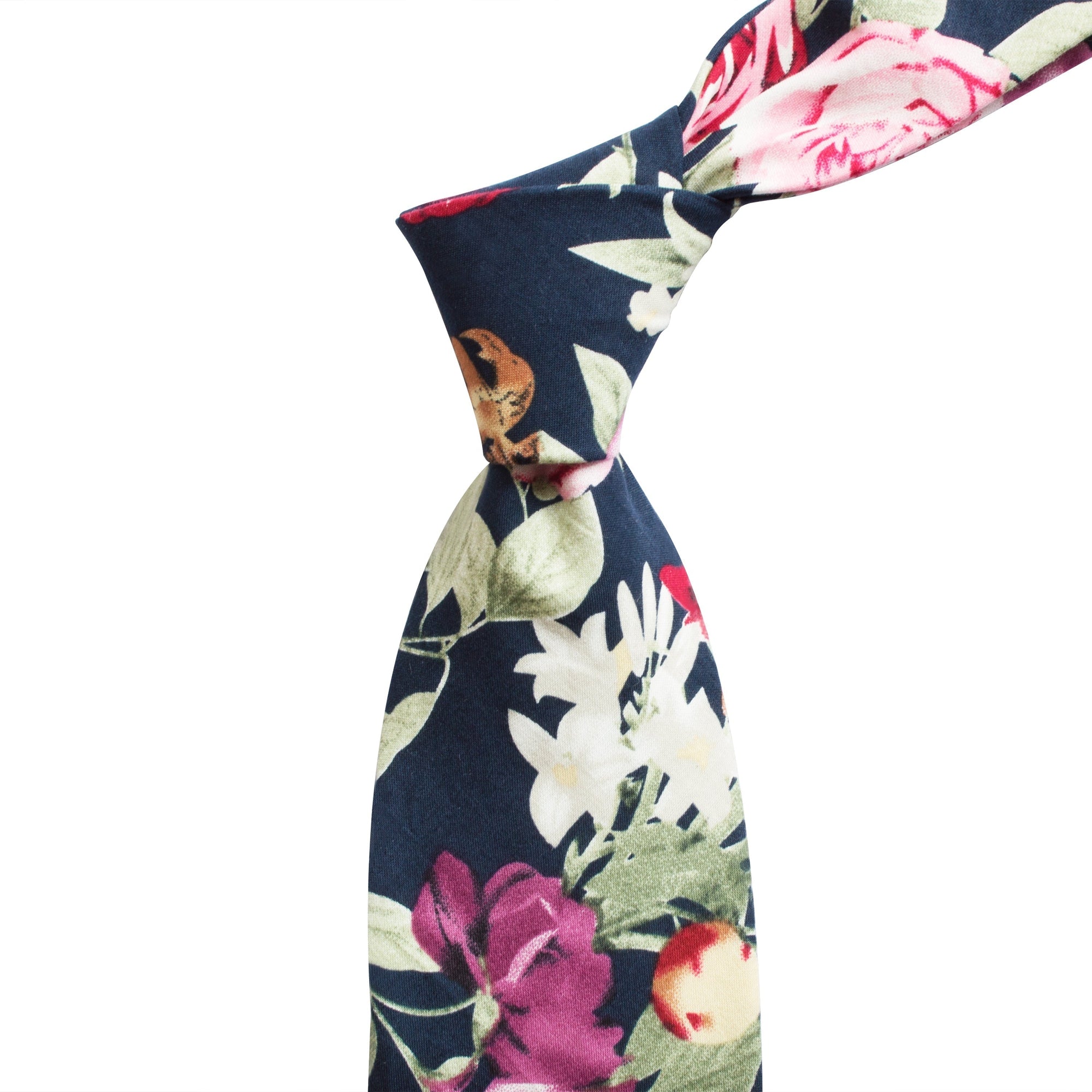 Cotton Floral Tie-Cufflinks.com.sg | Neckties.com.sg