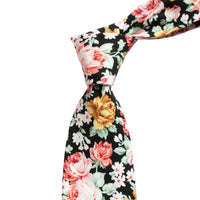Cotton Floral Tie-Cufflinks.com.sg | Neckties.com.sg