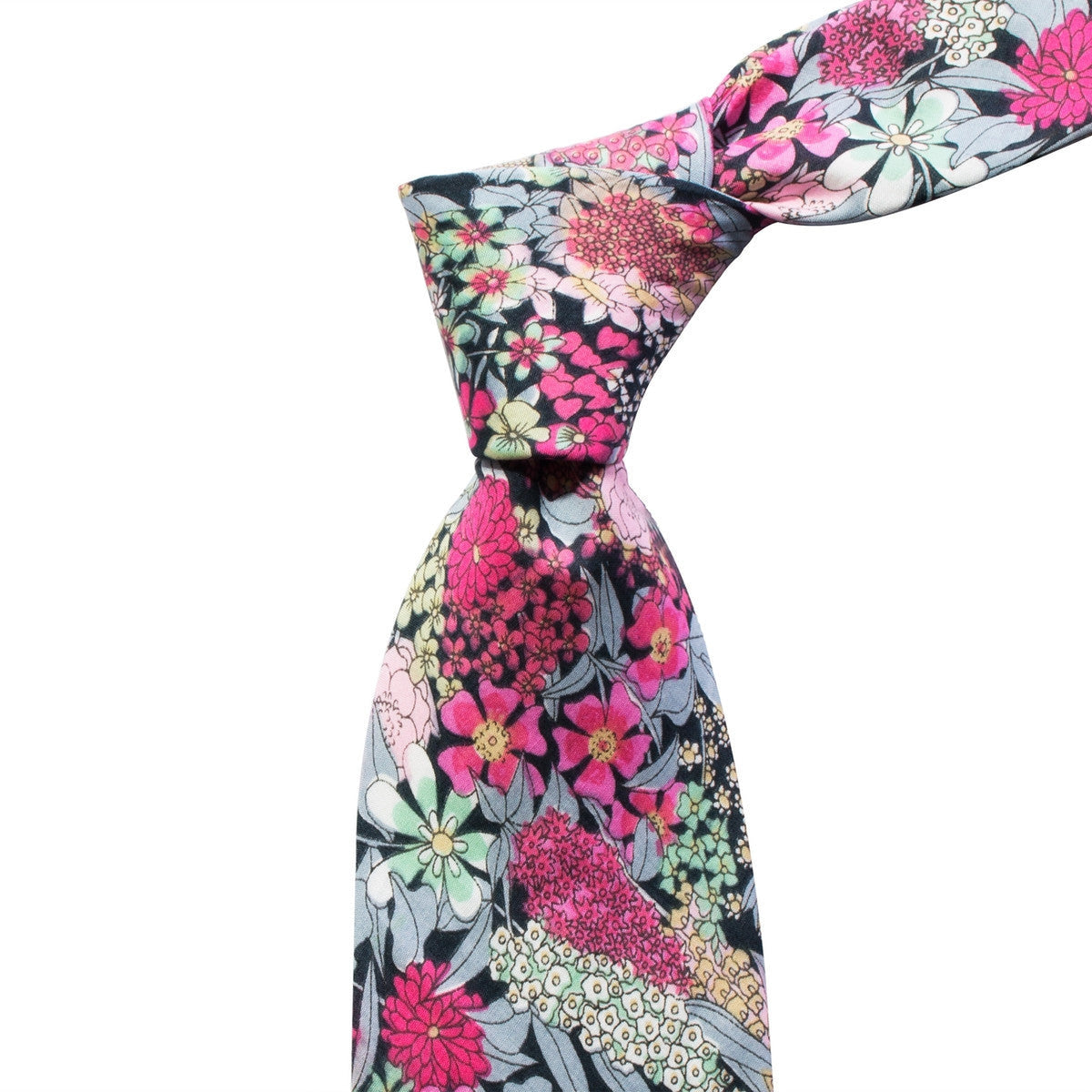 Cotton Floral Tie-Cufflinks.com.sg | Neckties.com.sg