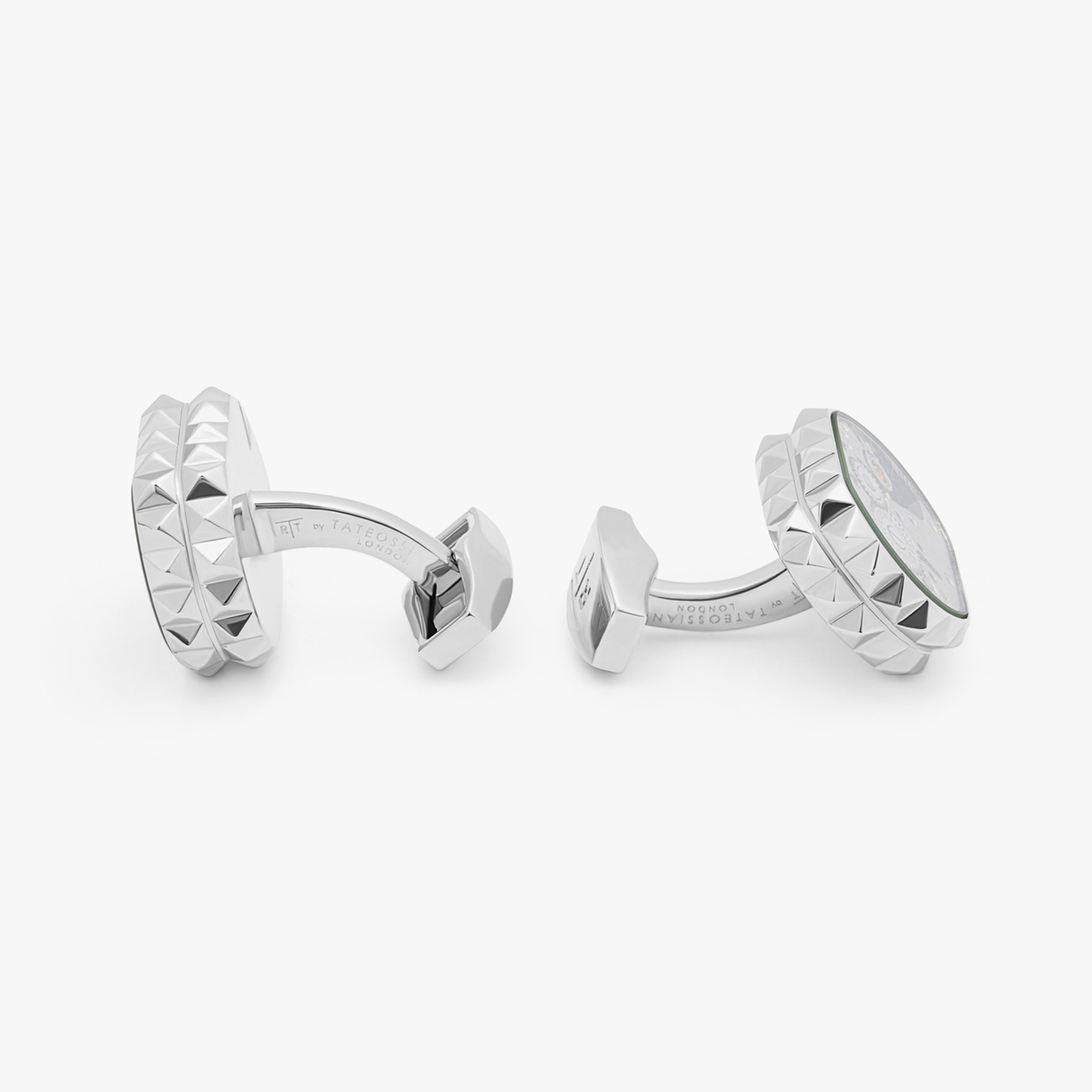 Diamond Giza Skeleton Cufflinks-Cufflinks-Tateossian-Cufflinks.com.sg