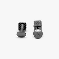 Dice Cufflinks with Black Diamond Swarovski Elements-Cufflinks-MarZthomson-Cufflinks.com.sg
