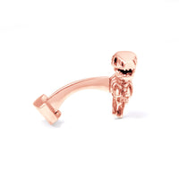 Dinosaur Bone in Rose Gold Cufflinks-Cufflinks.com.sg