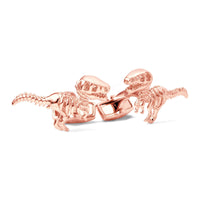 Dinosaur Bone in Rose Gold Cufflinks-Cufflinks.com.sg