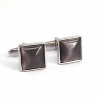 Fiber Glass (Small) Square Cufflinks A-Cufflinks.com.sg