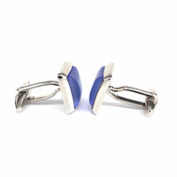 Fiber Glass (Small) Square Cufflinks A-Cufflinks.com.sg
