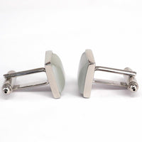 Fiber Glass (Small) Square Cufflinks A-Cufflinks.com.sg