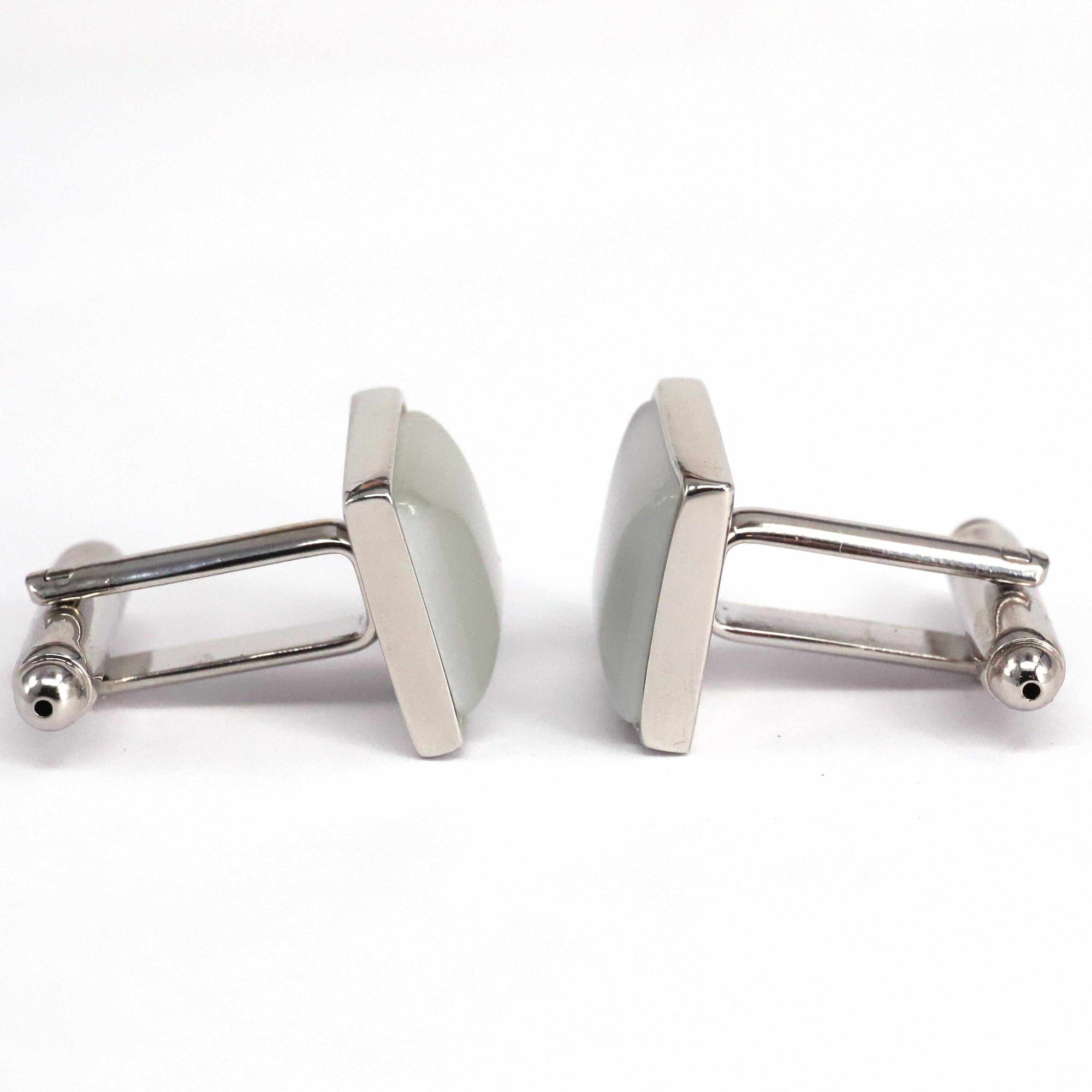 Fiber Glass (Small) Square Cufflinks A-Cufflinks.com.sg