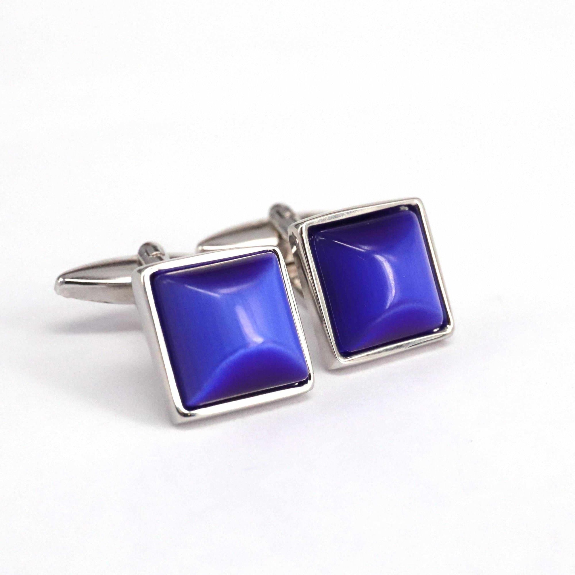 Fiber Glass (Small) Square Cufflinks A-Cufflinks.com.sg