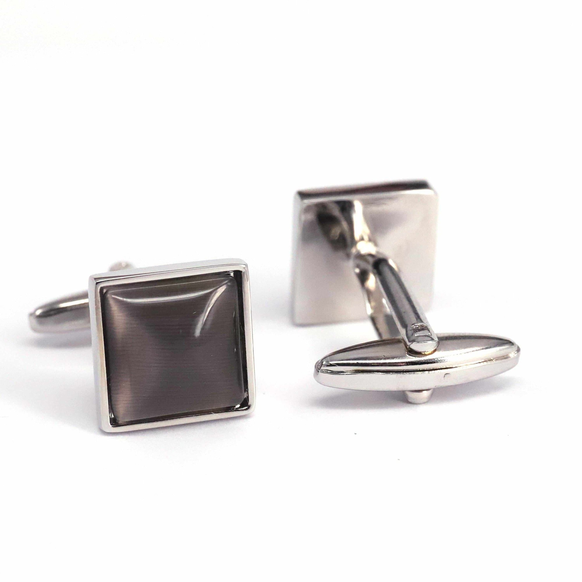 Fiber Glass (Small) Square Cufflinks A-Cufflinks.com.sg