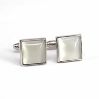 Fiber Glass (Small) Square Cufflinks A-Cufflinks.com.sg