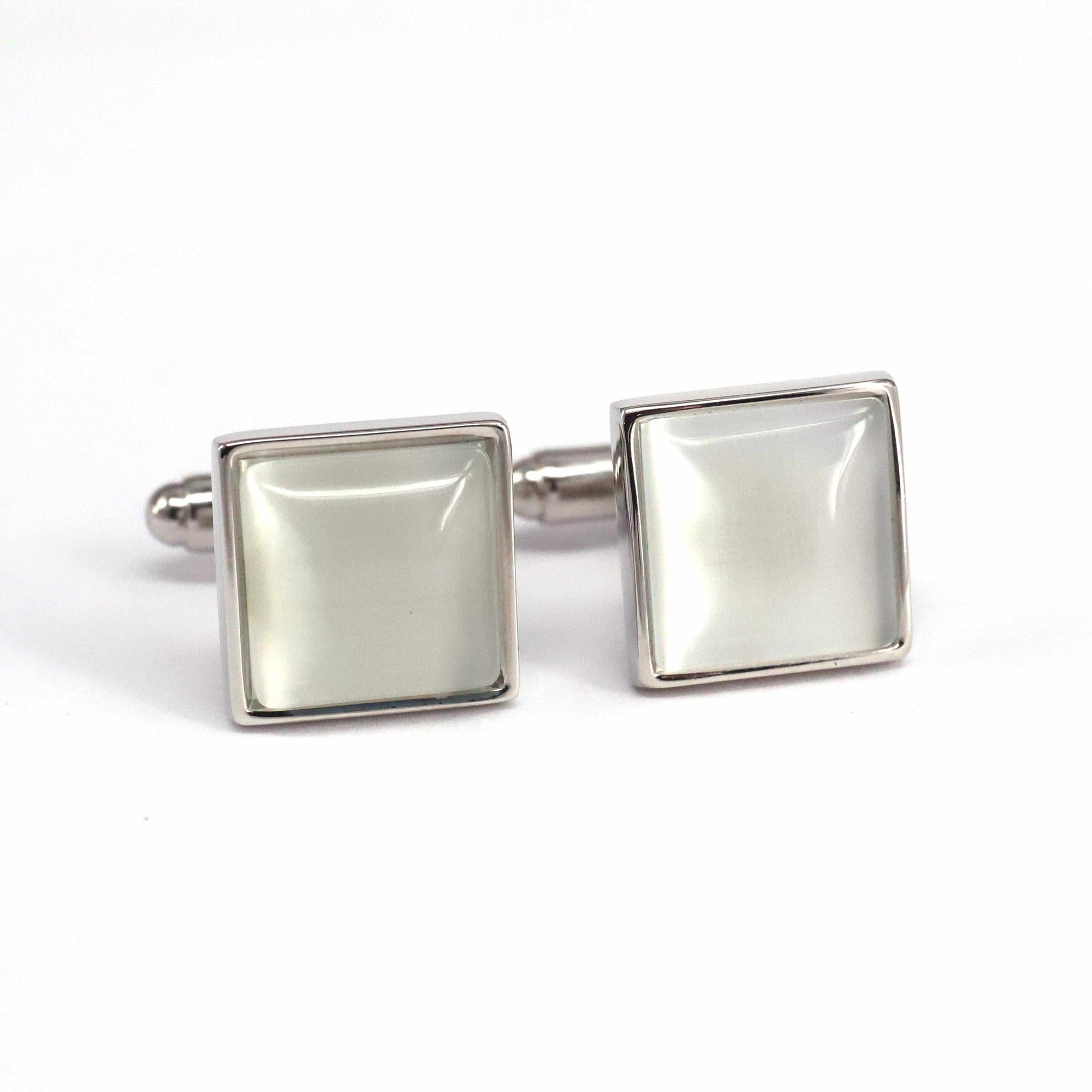 Fiber Glass (Small) Square Cufflinks A-Cufflinks.com.sg